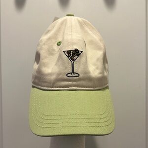 Nordstrom Cream and Light Green Hat